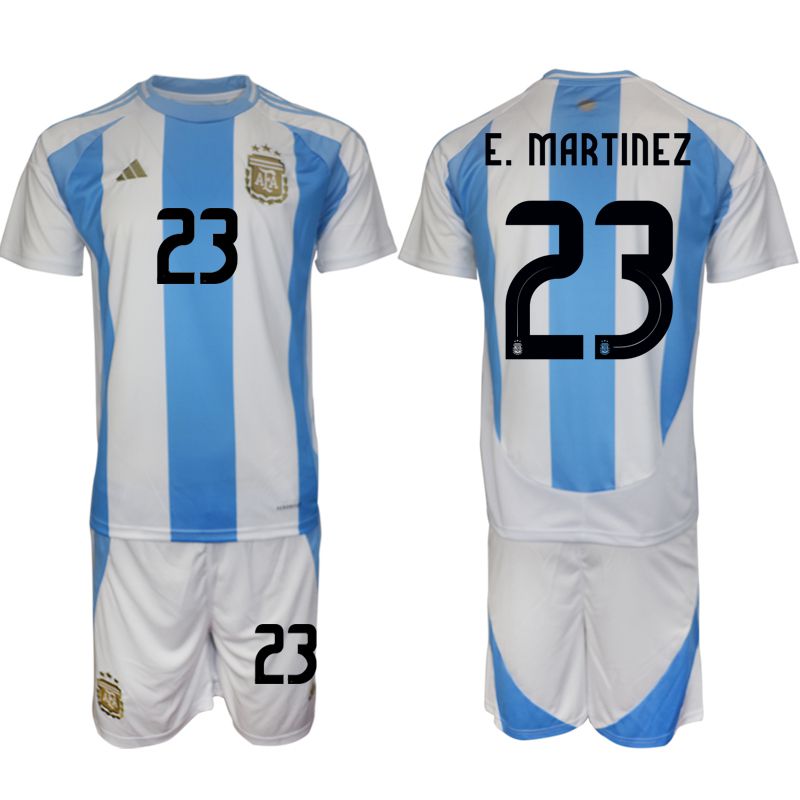 Men 2024-2025 Season Argentina home white 23 Soccer Jersey